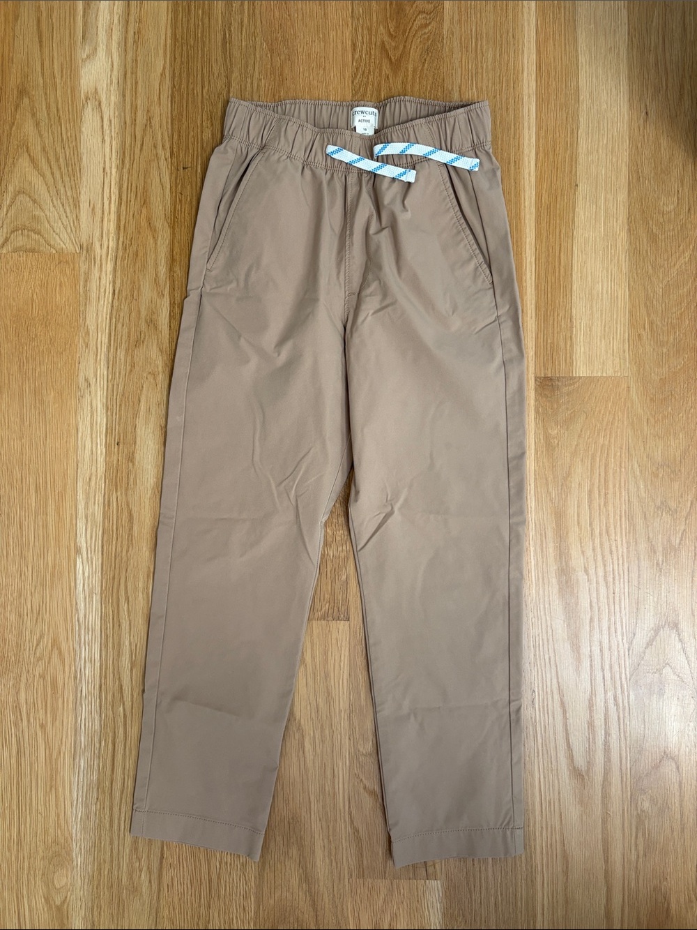 JCrew Crewcuts Active Drawstring Chino Pants - Tan - size 10